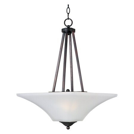 Maxim Two Light Oil Rubbed Bronze Frosted Glass Up Pendant 20093FTOI